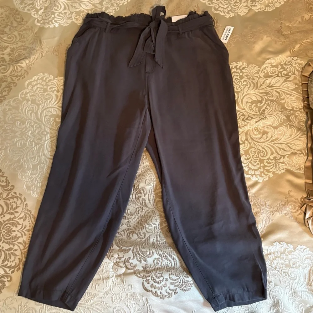 Old Navy Women's High-Rise Tie-Waist Casual Pants -Size‎ 2X